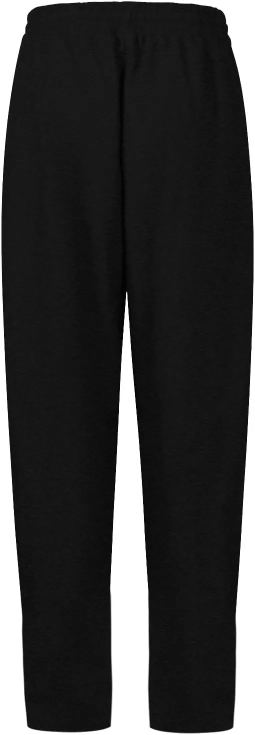 Wide Leg Sweat Pants for Womens Joggers with Pockets Comfy Fleece Sweatpants Elastic Waist Workout Lounge Pants