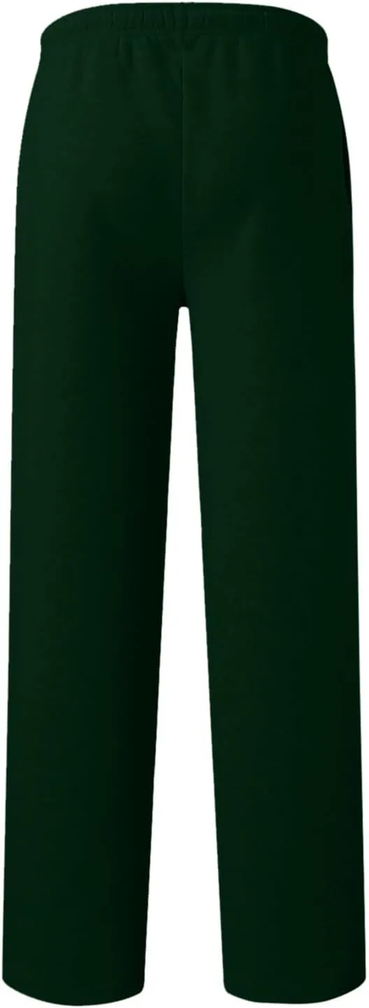 Wide Leg Sweatpants Women Elastic Drawstring High Waist Baggy Straight Leg Open Lounge Joggers Trousers with Pocket