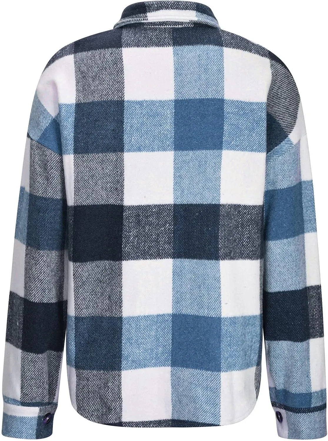 Winter Coats for Women Long Sleeve Plaid Shirts Flannel Lapel Button Down Casual Jacket Loose Outfit Coats