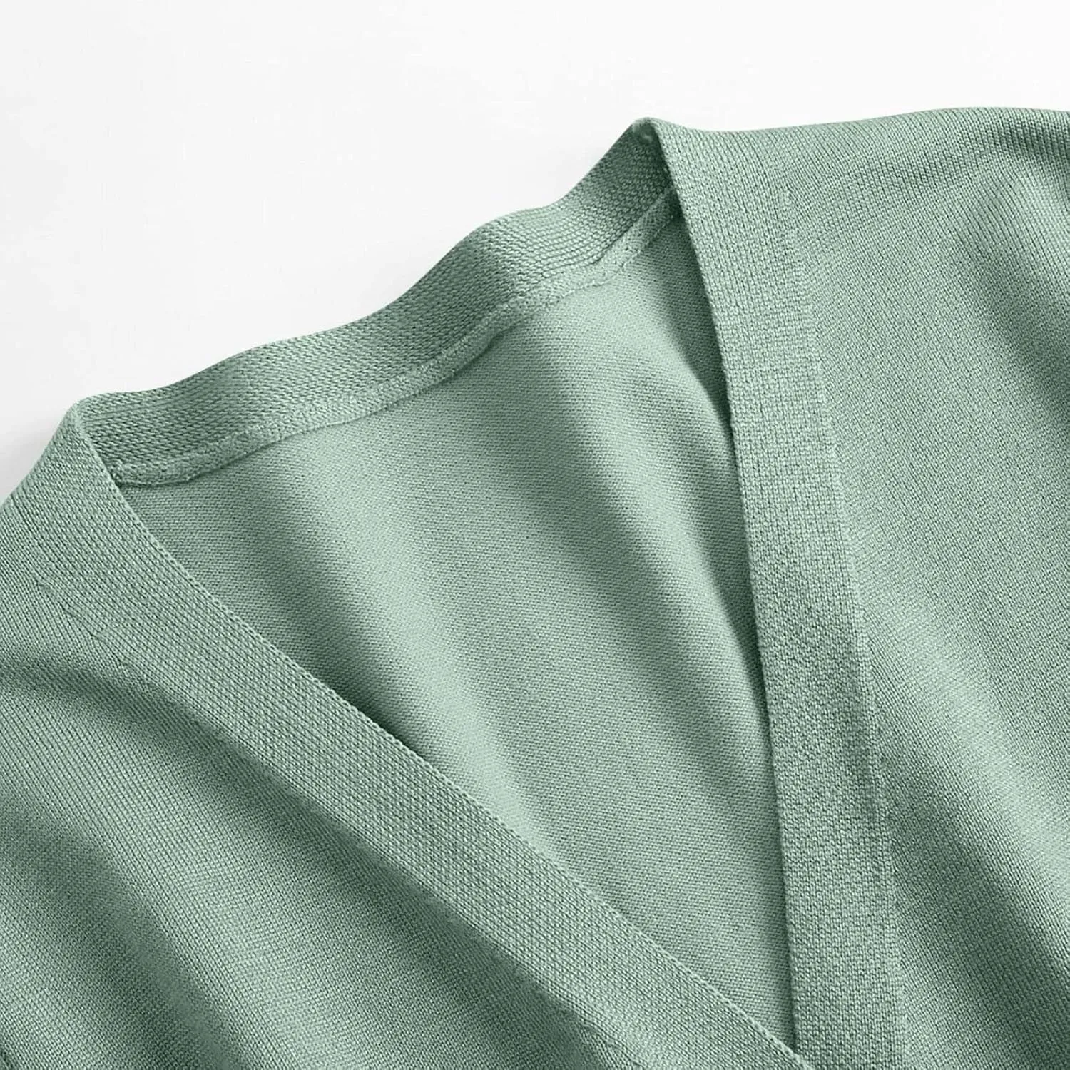 Women Cardigan Sweater Lightweight Solid Open Front Button Down Cardigan Slim Fit Long Sleeve Causal Knit Cardigan