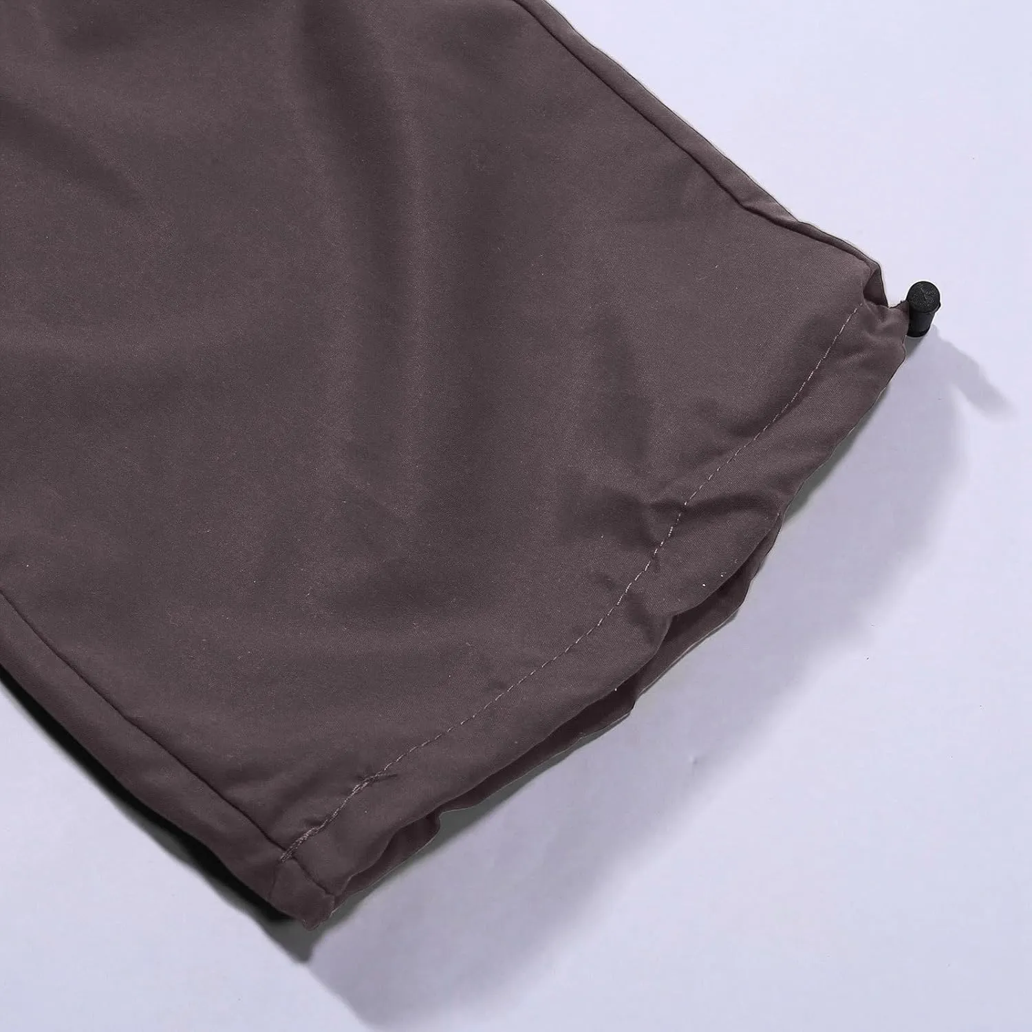 Womens Baggy Parachute Pants Elastic High Rise Lounge Cargo Pant Joggers Y2K Quick Dry Trousers with Multiple Pockets