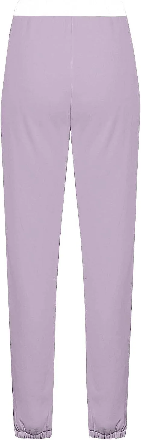 Women's Color Block Sweatpants Drawstring Cinch Bottom Joggers Lounge Fall Fashion Track Running Pants with Pockets