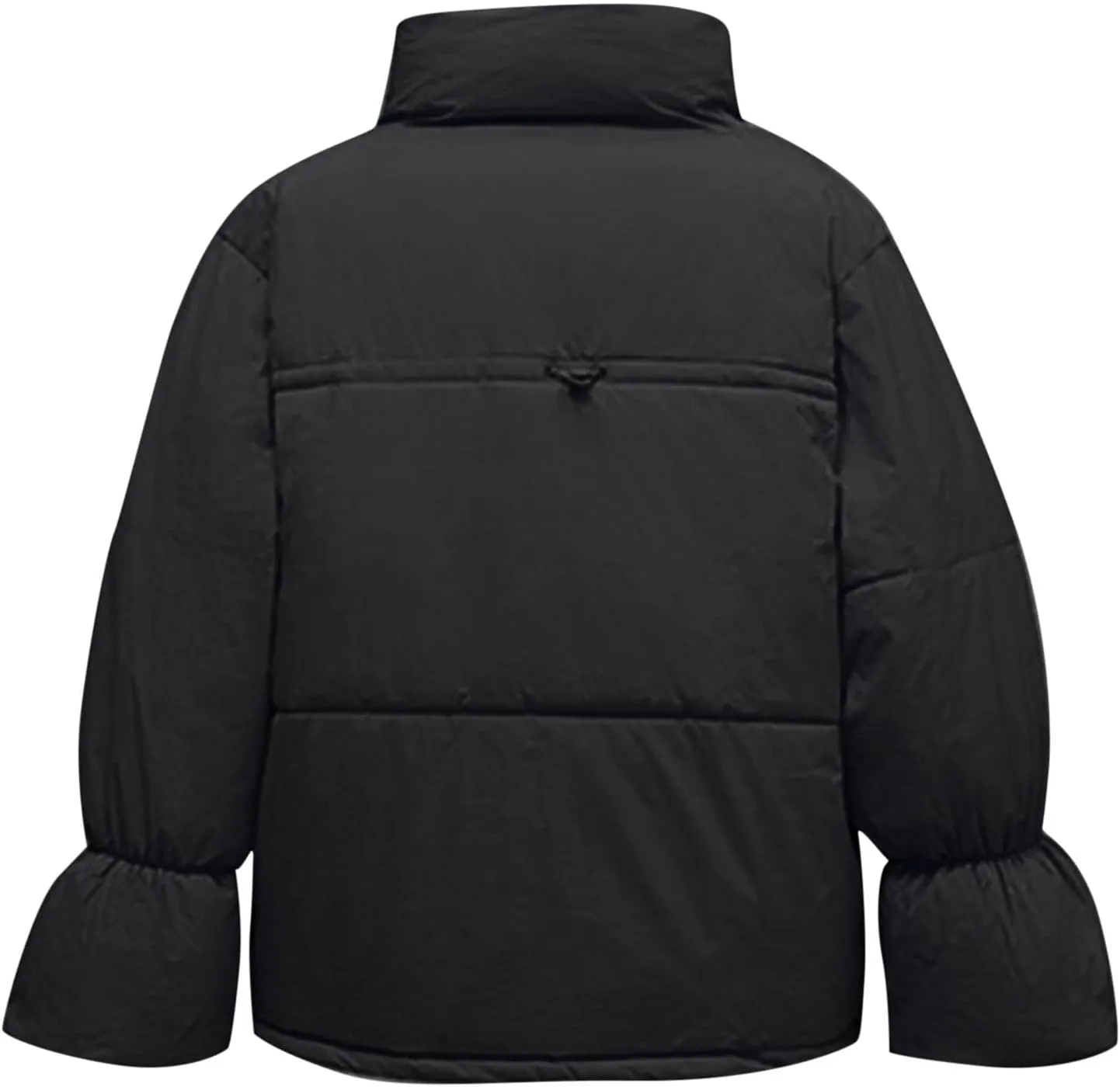 Women's Fashion Puffer Jackets Dressy Casual Stand Collar Bubble Coats Cardigan Teen Girls Baggy Quilted Down Jackets