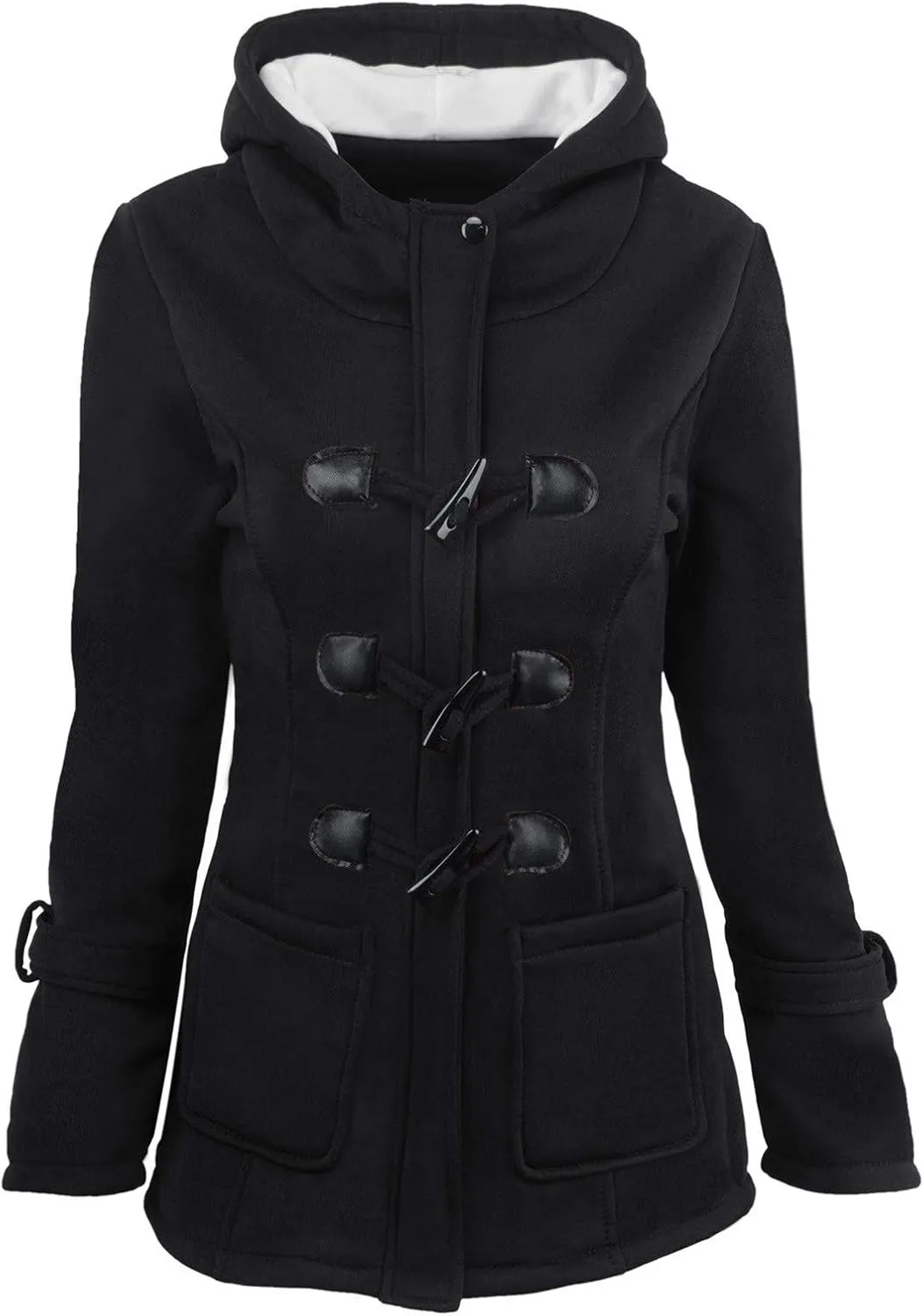 Women's Fashion Winter Coat Warm Faux Shearling Shaggy Shacket Jacket Color Block Oversized Fluffy Sherpa Outerwear