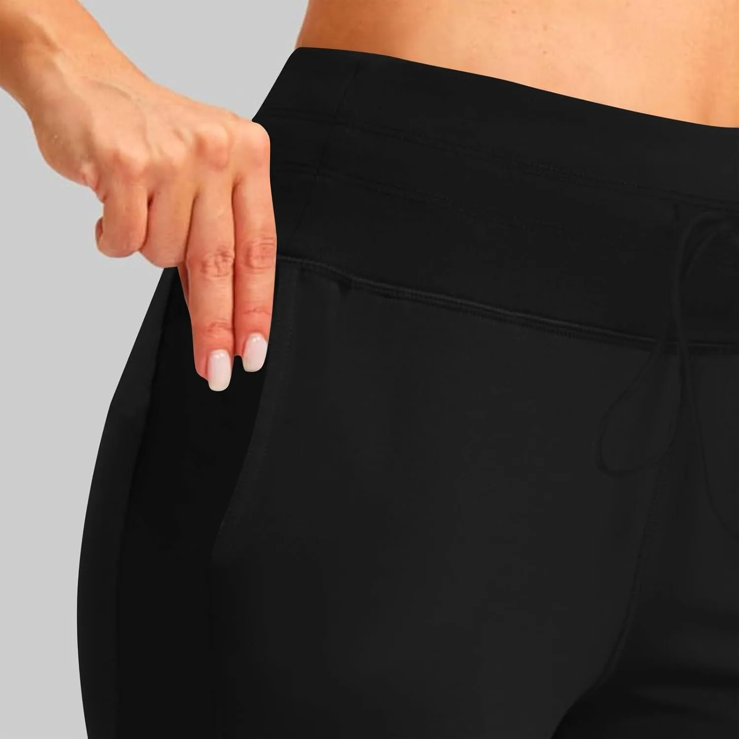 Women's Fleece Lined Jogger Pants High Waisted Athleisure Yoga Leggings Thermal Lounge Sweatpants Travel Hiking Pants