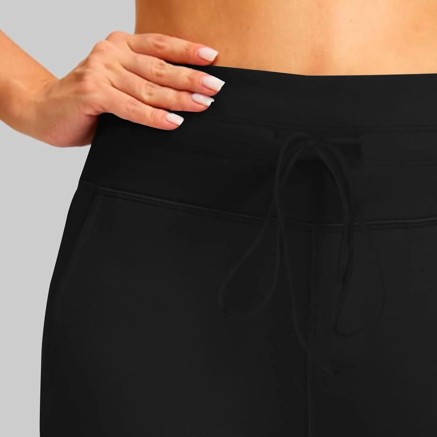 Women's Fleece Lined Jogger Pants High Waisted Athleisure Yoga Leggings Thermal Lounge Sweatpants Travel Hiking Pants