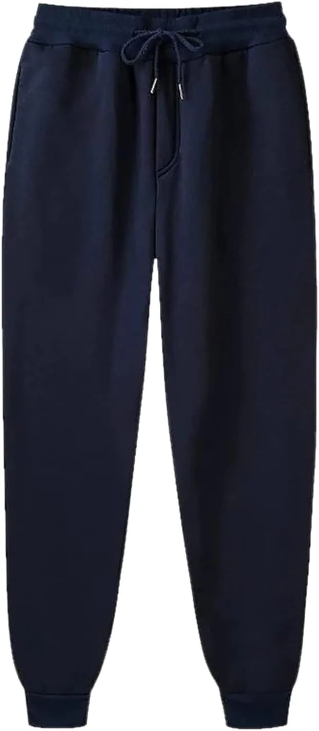 Women's High Waisted Sweatpants Baggy Fleece Lined Lounge Cargo Pants Comfy Wide Leg Drawstring Joggers Trousers Pockets