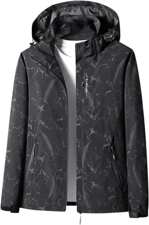 Womens Hooded Solid Rain Jackets Winter Waterproof Hiking Travel Jacket Coats 2024 Outdoor Shell Raincoat With Pocket