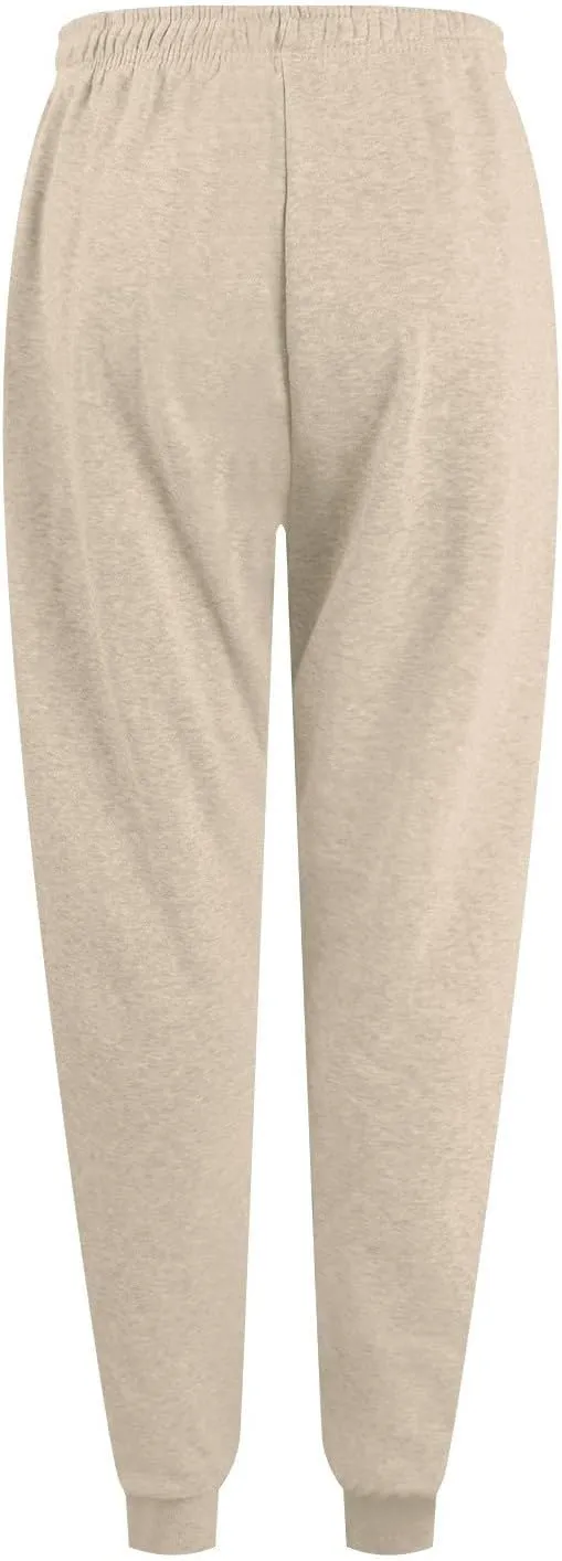 Womens Joggers with Pockets Baggy High Waisted Fleece Lined Jogger Sweatpants Casual Sport Cinch Bottom Sweatpants