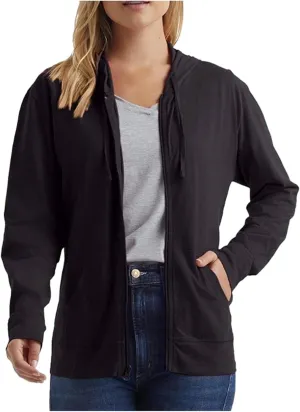 Womens Lightweight Hooded Cardigans Full Zip Drawstring Hoodies with Pockets Fall Casual Loose Hooded Coat