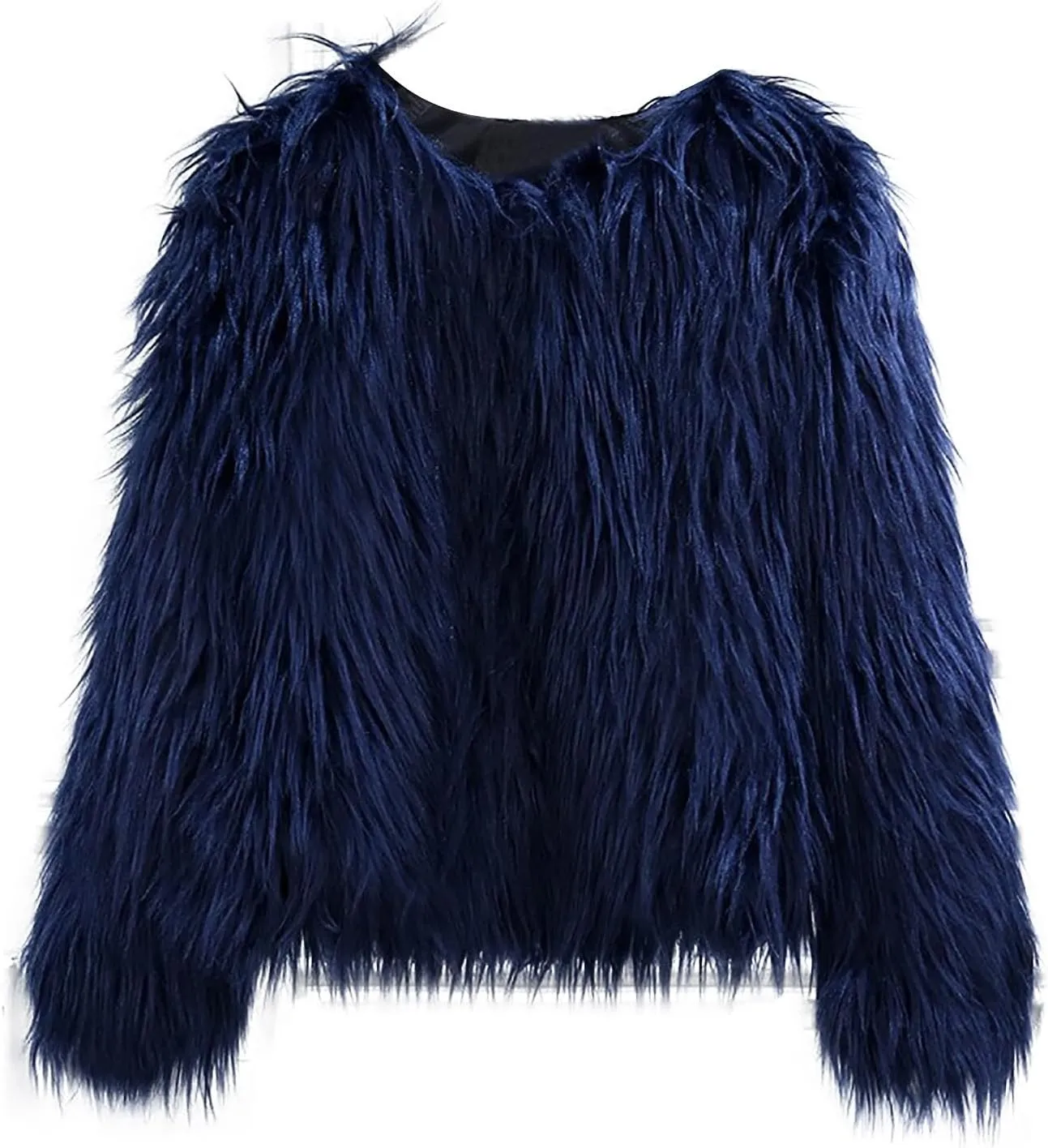 Womens Open Front Faux Fur Cardigan Winter Fashion Oversize Thermal Jackets Casual Long Sleeve Chunky Fuzzy Outwears