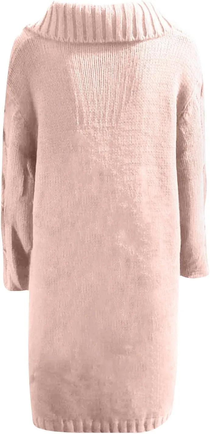 Womens Plus Size Cable Knit Sweaters Cardigans Fall Open Front Cardigan Sweaters Outerwear Chunky Cardigan Long Coat