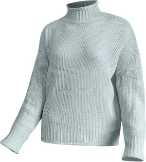 Womens Plus Size Sweater Solid Color Tops, Long-Sleeved Turtleneck Sweaters, Fall Fuzzy Knit Warm Pullover Sweater