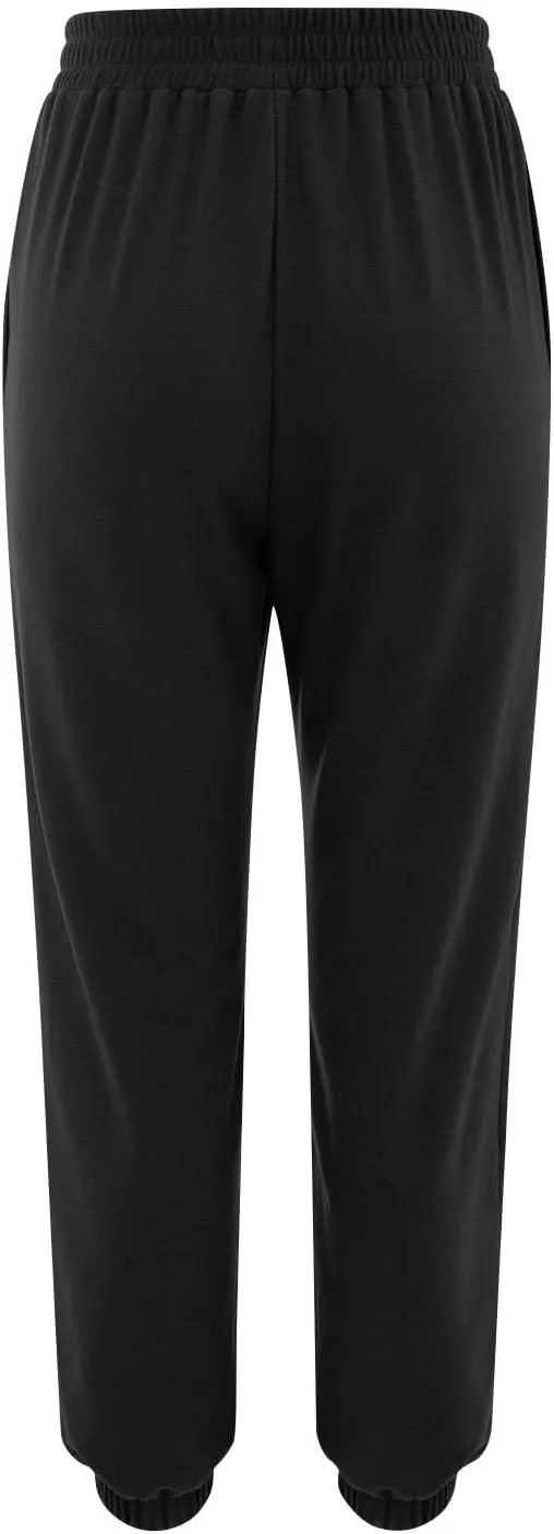 Women's Sweatpants Drawstring Cinch Bottom Yoga Joggers Lightweight Fleece Joggers Casual Cute Sweatpants with Pockets