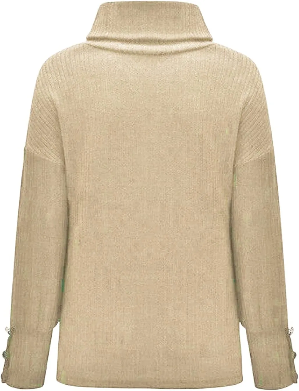 Womens Turtleneck Chunky Pullover Oversized Sweaters Cowl Neck Long Sleeve Winter Slouchy Loose Knit Sweaters Trendy