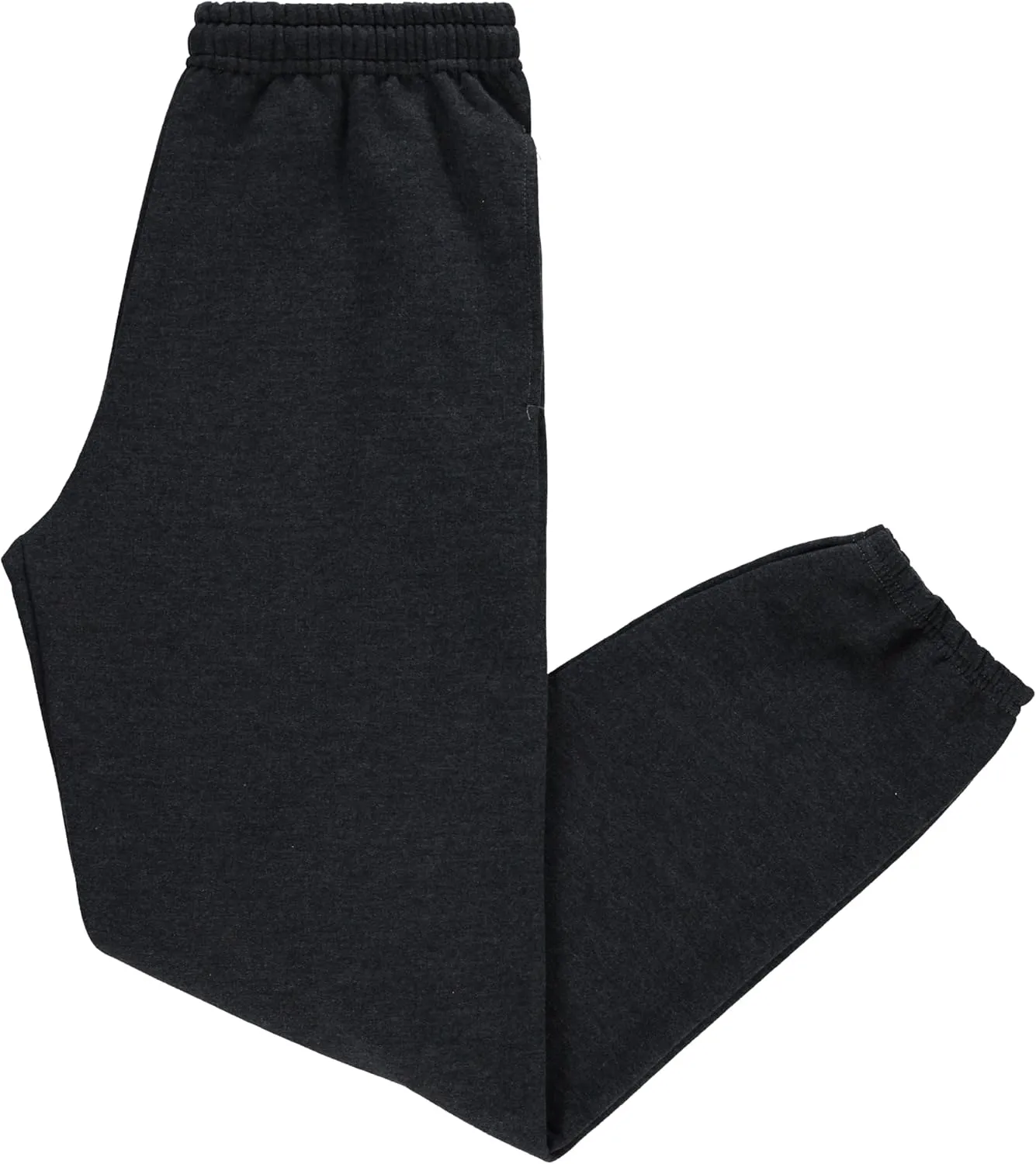 Yacht & Smith 3 Pack of Boys Jogger Bulk Sweatpants, Black Navy Gray, Comfy Lounge Joggers for Kids